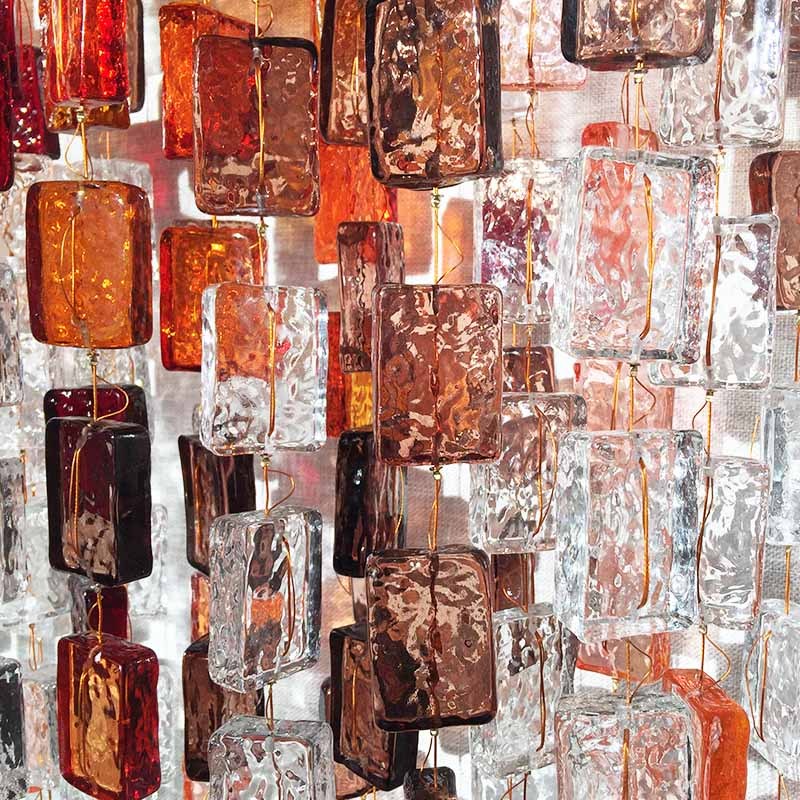 Großer kundenspezifischer Hintergrund aus Murano-Glas für die Hotellobby-Rezeption