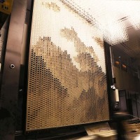 Einzigartiges Design, große Kristallblock-Trennwand für die Hotelrezeption