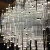 Art Decor White Room Divider Screen Partition With Light Sources