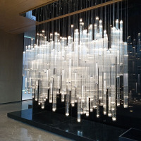 Art Decor White Room Divider Screen Partition With Light Sources