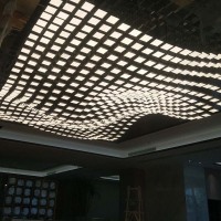 RGB-Programmierung, maßgeschneiderter Acryl-Kronleuchter aus Edelstahl