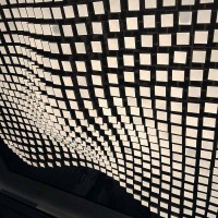 RGB-Programmierung, maßgeschneiderter Acryl-Kronleuchter aus Edelstahl