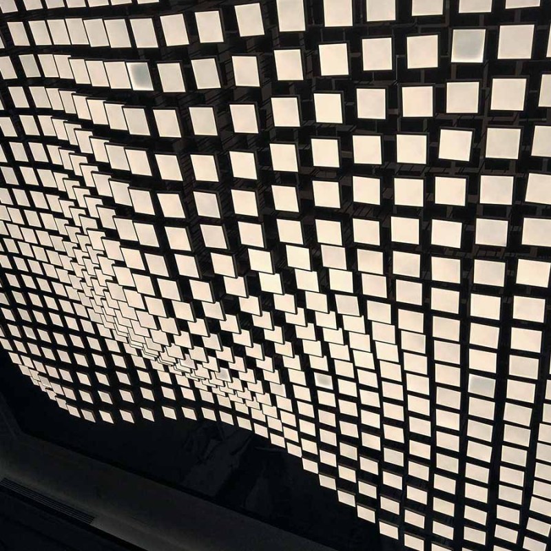 RGB-Programmierung, maßgeschneiderter Acryl-Kronleuchter aus Edelstahl