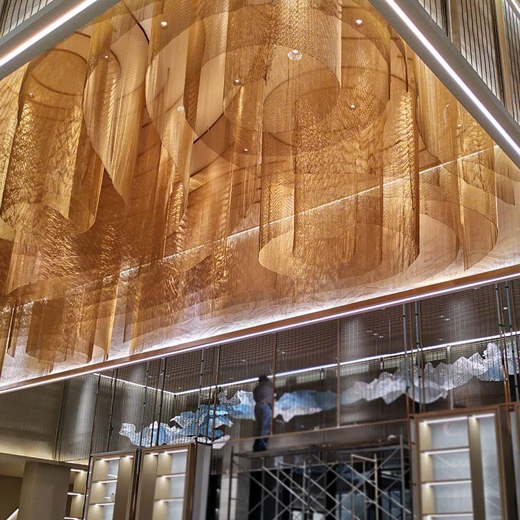 Giant Art Stainless Steel Mesh Customized Light