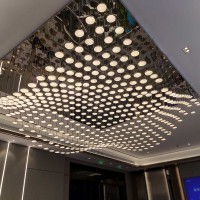 ثريا مصنوعة حسب الطلب على شكل موجة كبيرة