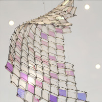 Hand-woven Colorful Glass Mesh Installation Art