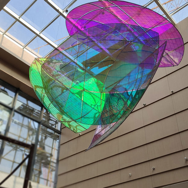 Non-standard Custom Colorful Acrylic Flower Installation Art