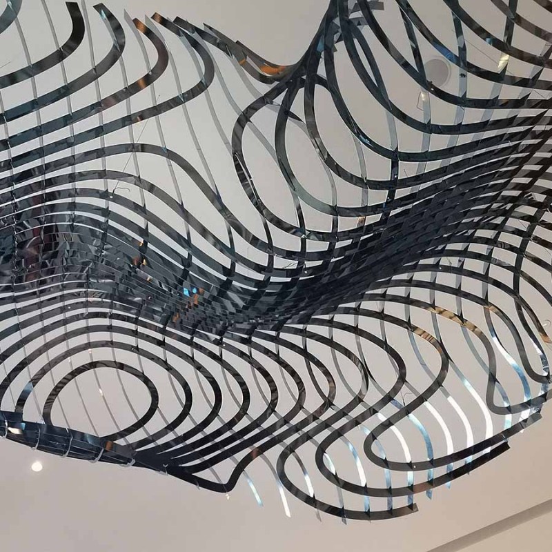 Hilton Hotel Lobby Stainless Steel Installation Art