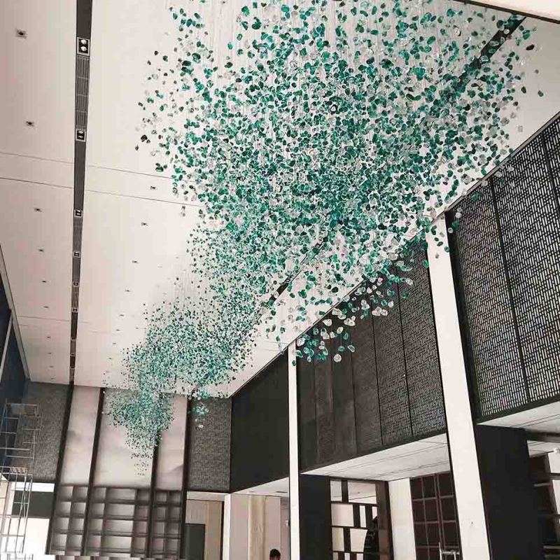 Handmade Stone Decorative Glass Installation Art