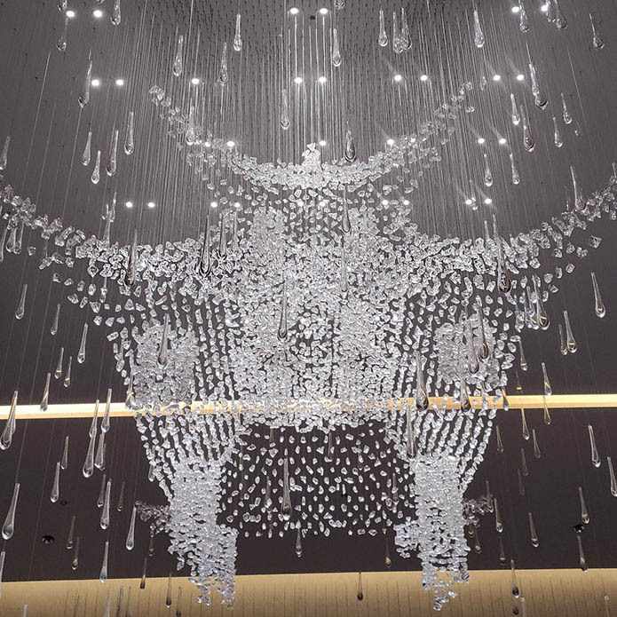 Custom Hotel Lobby Large Chandelier in China