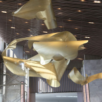 High-end Customized Modern Lobby Special-shaped Metal Mesh