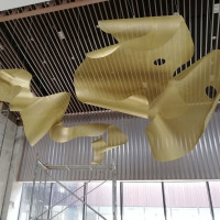 High-end Customized Modern Lobby Special-shaped Metal Mesh