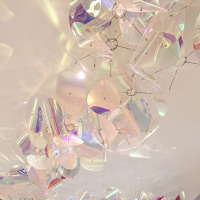 Lustre de plaque ronde en acrylique coloré moderne populaire Ins/lustre de mélange