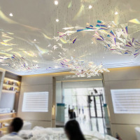 Custom Acrylic Plane Decoration Installation Art