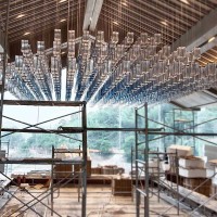 Colored Non-standard Creative Glass Bottle Art Lighting