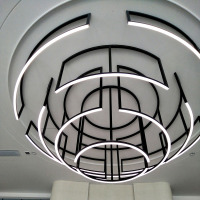 Custom Hotel Minimalist Stainless Steel Round Chandelier