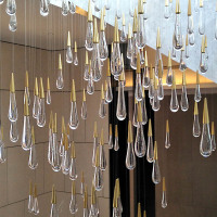 Custom Stair Chandelier/Simple Staircase Chandelier/Small Staircase Chandelier/Long Stairwell Chandelier