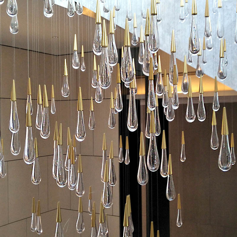 Custom Stair Chandelier/Simple Staircase Chandelier/Small Staircase Chandelier/Long Stairwell Chandelier