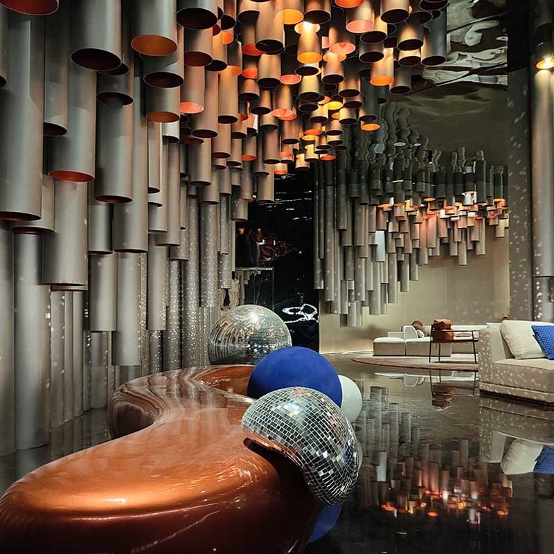 Custom Hotel Lobby Non-standard Lighting Design