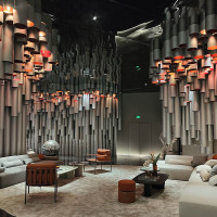 Custom Hotel Lobby Non-standard Lighting Design