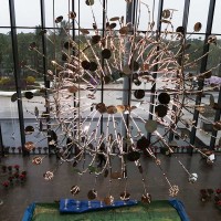 Lampadario d'arte a forma speciale in acciaio inossidabile personalizzato