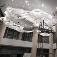 Special-shaped Large Chandelier In Hotel Lobby