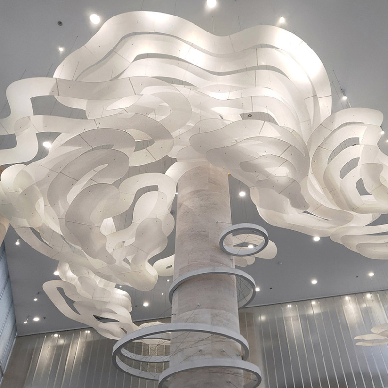 Special-shaped Large Chandelier In Hotel Lobby