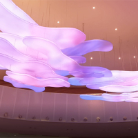 Art Lighting Design Of Engineering Lights In Hotel Lobby