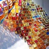 Customized Large Crystal Wall Sculpture