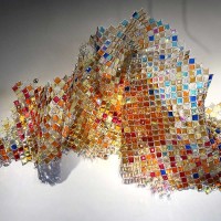 Customized Large Crystal Wall Sculpture