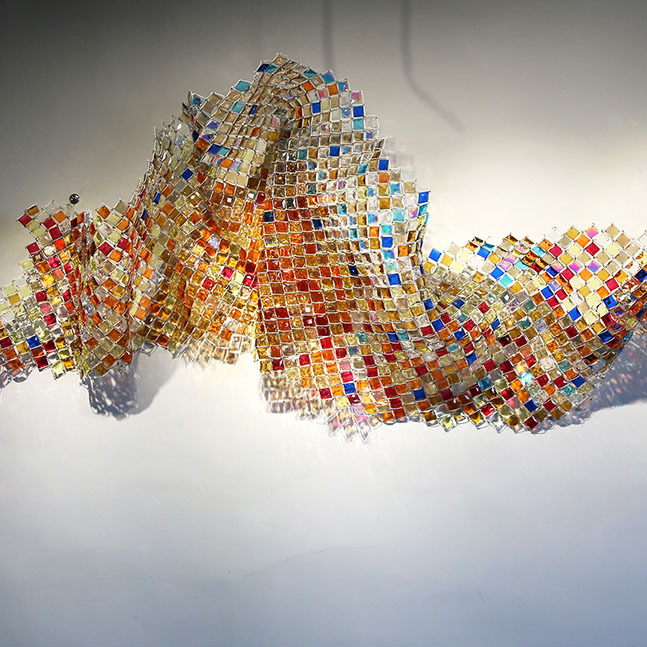 Customized Large Crystal Wall Sculpture