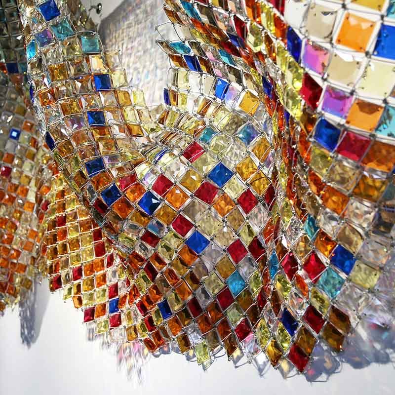 Customized Large Crystal Wall Sculpture