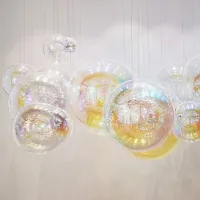 Customized Nordic Hall Hanging Glass Art Installation