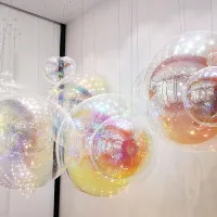 Customized Nordic Hall Hanging Glass Art Installation