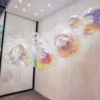 Customized Nordic Hall Hanging Glass Art Installation