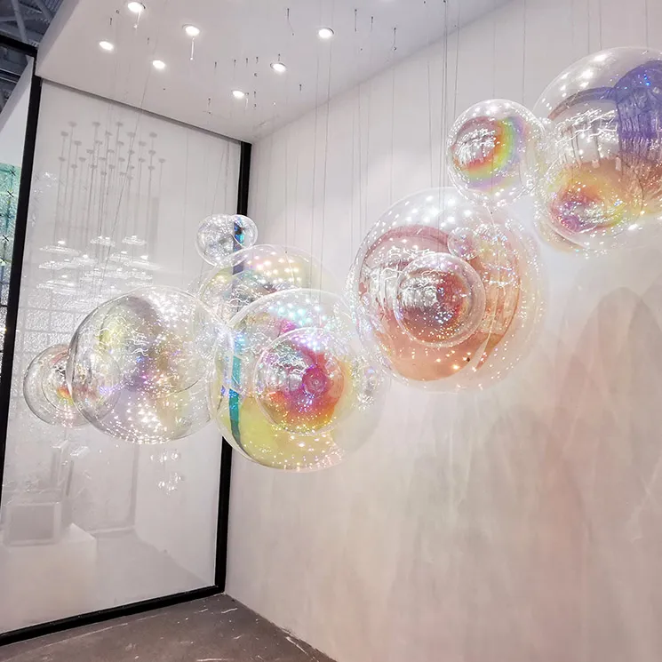 Customized Nordic Hall Hanging Glass Art Installation