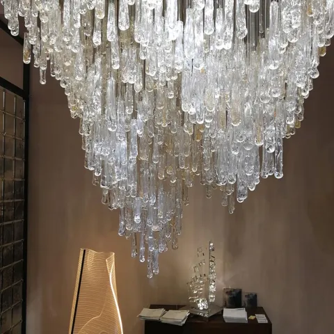 Oversized Foyer Entryway Lighting/Large Crystal Chandelier/Gallery Raindrop Chandelier Customization