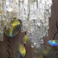 Негабаритное освещение прихожей в фойе/большая хрустальная люстра/индивидуальная настройка люстры с каплями дождя в галерее