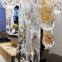 Негабаритное освещение прихожей в фойе/большая хрустальная люстра/индивидуальная настройка люстры с каплями дождя в галерее