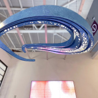 Customized Metal Chandelier In Hotel Lobby