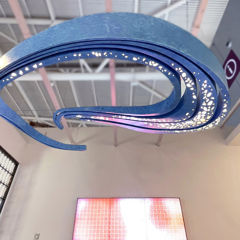 Customized Metal Chandelier In Hotel Lobby