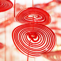 Custom Modern Colorful Glass Stair Chandelier