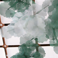 Custom Large Green Wrought Iron Iron Plate Installation Art/Chandeliers/Light Fixtures