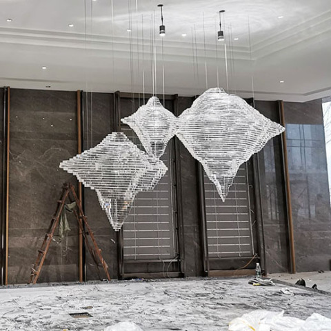 Art Clear Acrylic Sculpture