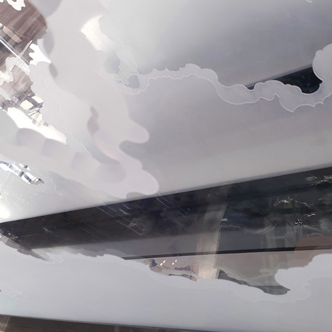 Customized Decorative Hotel Frosted Clear Acrylic Sculpture