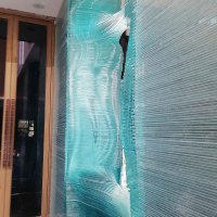 Amazing Hand-carved Layered glass art Sculpture