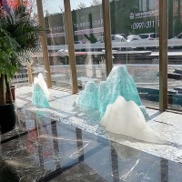 Ice Sculpture-layered Glass Sculpture