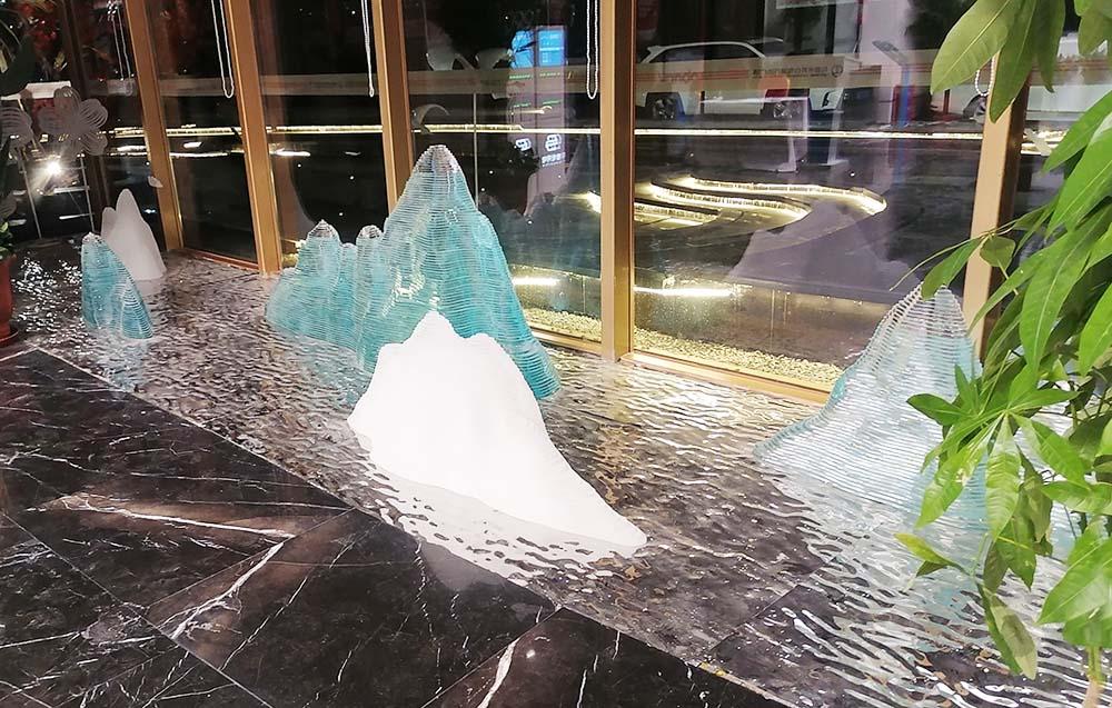 Layered Glass Sculpture