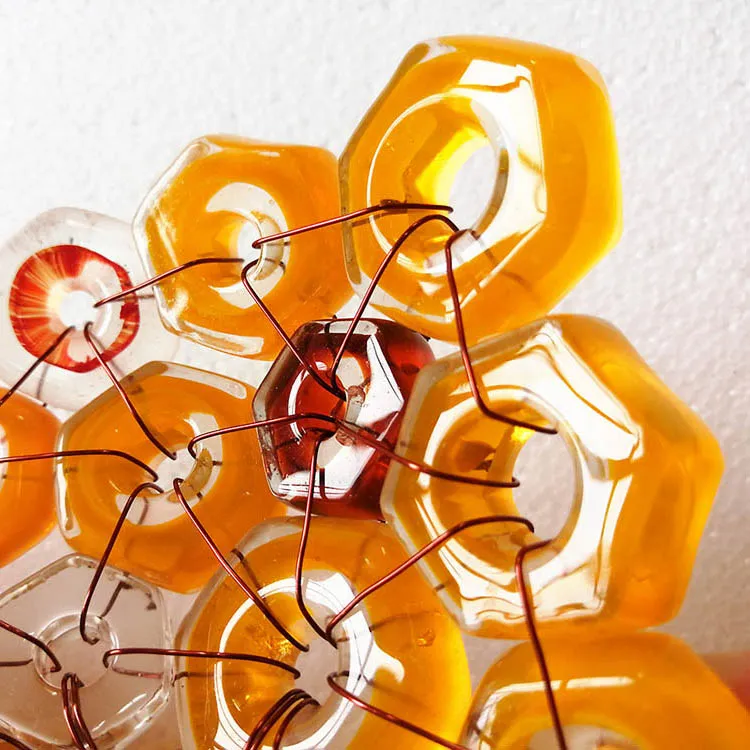 Installazione in vetro tridimensionale Art. n