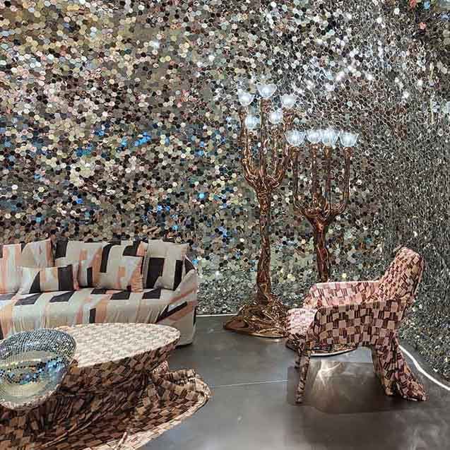 Custom Laser Cut Decorative Metal Divider Screen